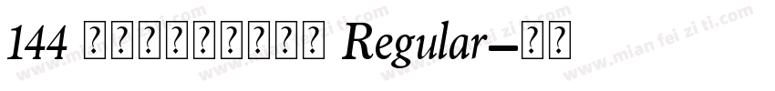 144 爱个人化音乐盒吊饰 Regular字体转换